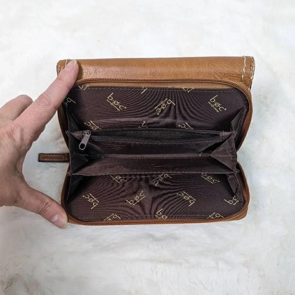 BOC Born Concepts Amherst Deluxe Wallet Vinyl Snap Closure Multi Pocket
